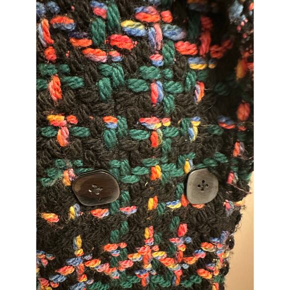 Pepaloves Piccadilly Coat Black Pattern Sz Medium - Picture 4 of 10